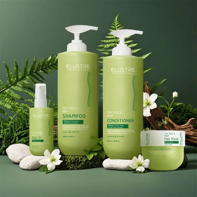 OEM Mint & Tea Tree Shampoo with Anti-Dandruff & Scalp Treatment for Oily Hair