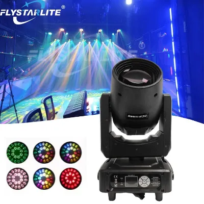 Mini Beam230 Moving Head Warehouse Lights with 14 Colors+Gobo Wheels 16CH 90 CRI DMX512 Control and Customizable Flight Case