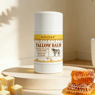 Grass-Fed Tallow Lip Balm, Lip Sleeping Mask, Overnight Moisturizer, Natural & Clean Moisturizing Smooths Dry & Chapped Lip Face