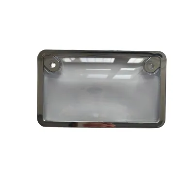 Motorcycle Plastic License Plate Cover with ABS License Plate Frame