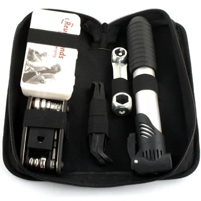 MTB Combined Bicycle Repair Kit With Tyre Repair Tools and Multifunctional Screwdriver Collection Included Mini Tyre Pump