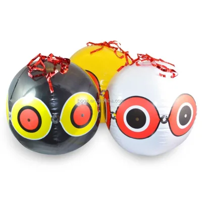 In Stock Custom 60CM Bird Scare Eye Inflatable PVC Beach Ball for Scaring Bird