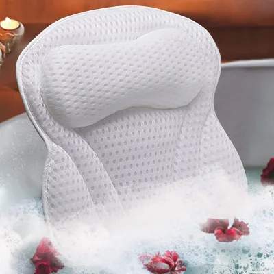 Bathroom Product Sustainable and Comfortable Custom Logo Luxury Ergonomic Custom Neck Quality Durable Bath Pillows for Tub