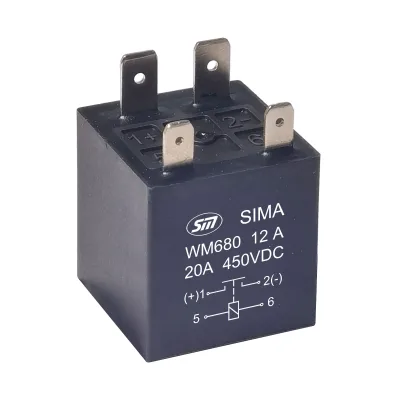 DC High Voltage Contactor EV Relay 10A 20A 450VDC 750vdc for Auto Electric Vehicle Relay WM680