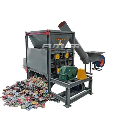 Factory Sale Metal Iron Tins Aluminum Cans Press Machine Cans Flattening Machine