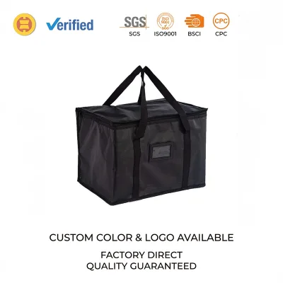Portable Fashion Student Thermal Insulated Non-Woven Handbag Waterproof Customized Pattern Zipper Closure Food Storage