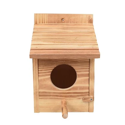 XIANGLONG Outdoor Wood Aviary Nest Box Parrot and Canary Breeding Cage Pet Bird Hatching Nest for Birds House