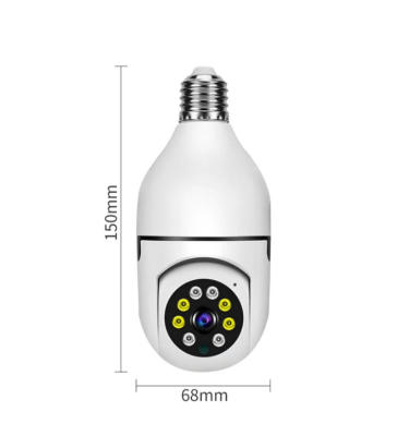 WIFI remote home surveillance camera 360 degree bulb camera surveillance lamp head surveillance camera