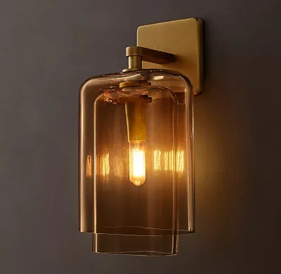 Modern Interior Hotel Decorative Stone Wall Lamp Brass Led Luxury Light Alabaster Bath Vanity Wall Sconce