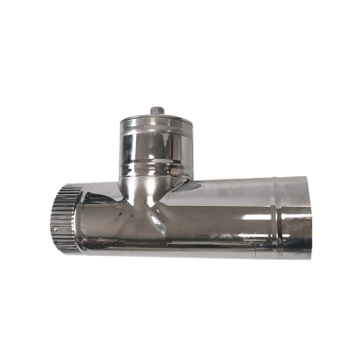 OEM Insulated Flue Pipe Doublewall 6 Chimney for Brick Ovens Stove Pipe Starter 90 Degree Insulated Chimney Tee