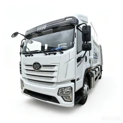 FAW Heavy Duty Compressed Garbage Truck 260hp Waste Compactor Truck 12m³ Loading Volume Used for City Garbage Removal
