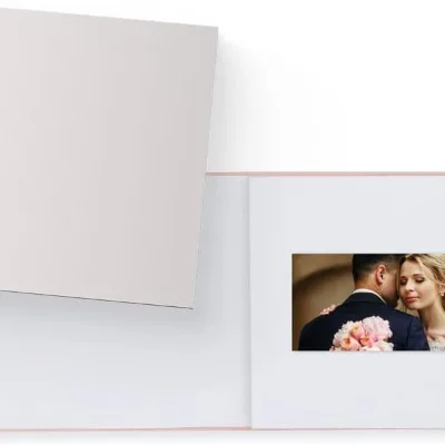 Blank Video Book - Create Your Own Digital Greeting Card Gift with Your Memories - Anniversary, Christmas, Wedding - Plays