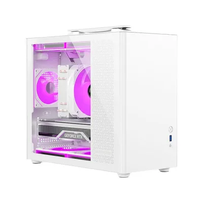 Full View Dual Tempered Glass Pc Wood case Top Magnetic Design Dust Filter case Gaming Pc