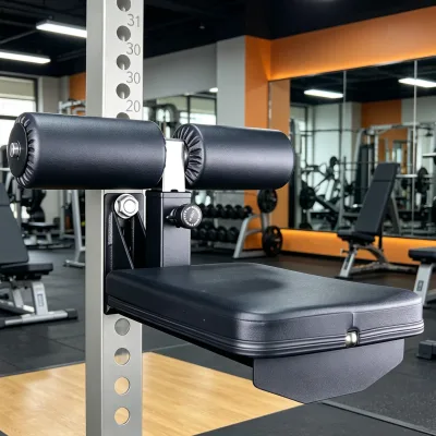 Premium Steel Lat Pulldown Seat Attachment Fits 18/26mm Holes Smooth Adjustable Leg Rest Training Stool Leg Roller Bench