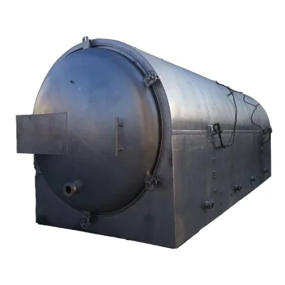 Large Industrial Multi-functional Carbonization Furnace Smokeless Purification System Easy to Operate Can Peel Furnace