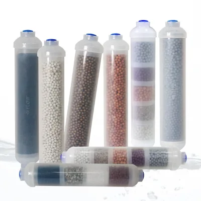 Alkaline Filter Cartridge Alternate T33 Inline Quick Connect PH Antioxidant Alkaline Water Filter Cartridge for Househo