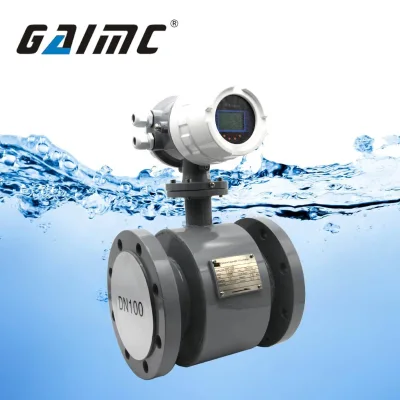 Industrial Wastewater Sewage Electromagnetic Flow Meter DN10-DN2200 4-20mA RS485 HART PTFE Lining 316L Electrode ±0.5% IP68