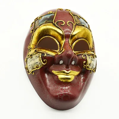 Classic Venetian Dance Mask Cross-border Notes Full Face Antique Luxury Party Props