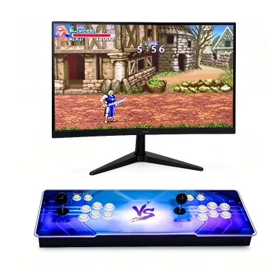 Classic 2 Players Wired EU/US Electronic Control Stick Play Video Game 3D Retro Arcade Pandoras Game Board Box Console Game