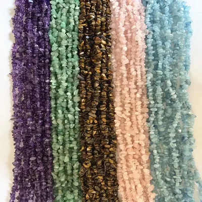 80cm Genuine Crystal Gravel Natural Gemstone Chip Beads for Jewelry Making
