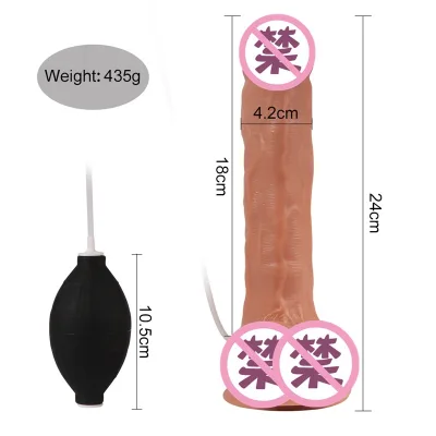 High Quality Spray Water Dildo,sex Toys Realistic 7 Inch Dildo for Female Use