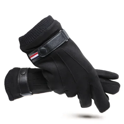 Fashion Windproof Driving Riding Gloves Women Winter Warm Leather Gloves Touch Screen Gloves