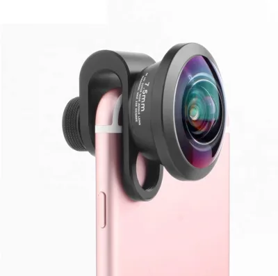 Universal External 238 Degree Phone Camera Lens No Distortion Super Wide Angle Fisheye Lens for Phone Samsung Huawei Xiaomi