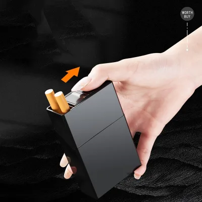 Elegant Cigarette Holder Dual Open Design for 20 Stick Hard or Soft Pack