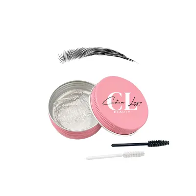 Wholesale Private Label Eyebrow Gel with Eyebrow Brush for Girls and Women Waterproof Eye Makeup Cosmetic Tools Eyebrow Wax Gel