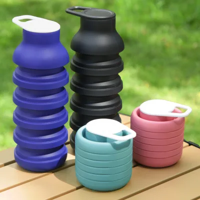 Collapsible Silicone Cup Portable Outdoor Travel Sports Water Cup Lightweight Foldable Drinking Mug for Cycling Camping
