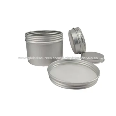 Custom Logo round Aluminum Screw Top Tin Canisters Metal Cans with Tea Jar Container Packaging Customizable Tea Tin Box