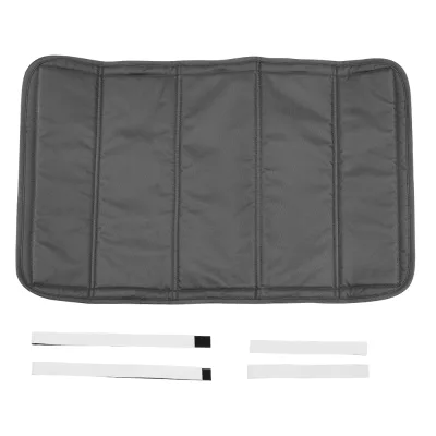 16" X 25" RV Foldable Magnetic Door Sunshade Cover Oxford UV Resistant with Installation Accessories Black