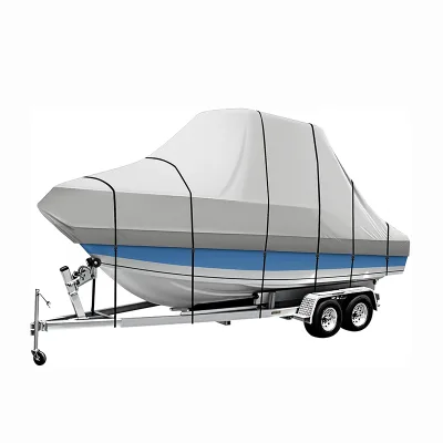 Waterproof Dustproof UV Resistant 600D Oxford Boat Cover Row Boat Cover Boat Cover Waterproof for Outdoor Trailer Storage
