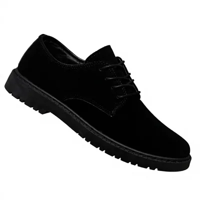 Men's Casual Leather Lace-up Walking Shoes Advanced English Style Soft Business Waterproof High-End Sports Rubber Outsole Insole