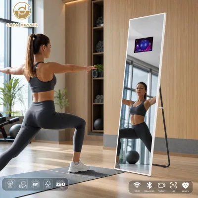 Bluetooth AI Floor Light Led Full Length Large Custom Supplier Wholesale Manufacturers Aluminium Dressing Mirror