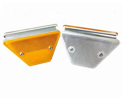 Reflective Double Size Trapezoid Shape Steel Aluminum Flexible Traffic Delineator Post Highway Road Warning YOUCHAO TRAFFIC