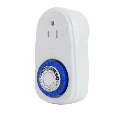 The Manufacturer Inserts the Pin Gauge Into the United States Standard Timing Socket Outlet Mechanical Timer