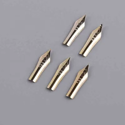 26# EF/F/M/ Straight 1.0/0.6 mm Tiny Bent Gold Fountain Pen Big Stainless Steel Nib 0.5mm Writing for Student Finance Loose