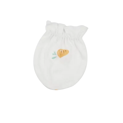 Carrot Print Bamboo Hand Covers Scratch Mittens Toddler Scratch Newborn Baby Gloves Newborn Baby Mitten