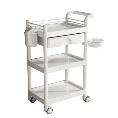 Hand Pushed Storage Rack, Cupping Treatment, Small Bubble Facial Beauty Salon, ABS Material Multi-layer Storage Rack