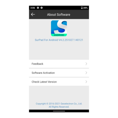 Powerful Surpad4.2 Survey Software  for Complex Geodetic Tasks