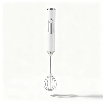 3-Speed Adjustable Handheld Electric Milk Frother & Coffee Foam Maker Wireless USB Rechargeable 2 Stainless Steel Mixing Heads
