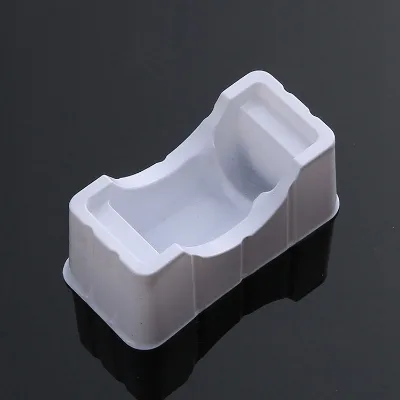 Custom Shape White Plastic Insert Tray for Cosmetic Packaging Dropper Bottle Vial Holder Blister Tray Inner Packaging