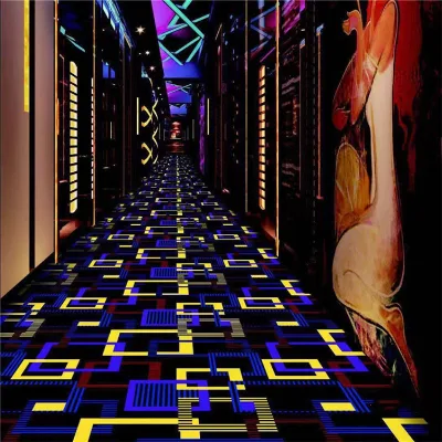Commercial Banquet Hall Wall to Wall Axminister Meeting Room KTV Night Club Floor Casino Carpet