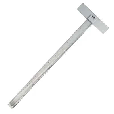 Wholesale High Quality 90cm Inches Professional Transparent Plastic Custom square T-shaped Ruler for School