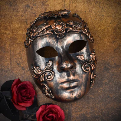 Wholesale Vintage Roman Men's Festival Costume Halloween Party Masks Face Mask