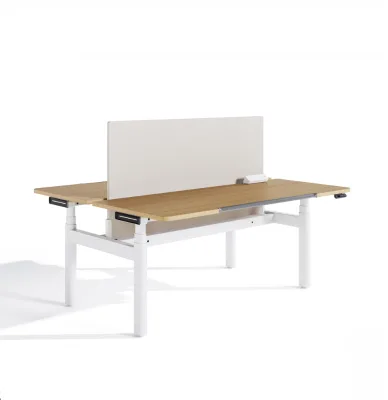 OEM Electric Adjustable Standing Sit-Stand Dual-Purpose Modern Wood Office Desk-Modular Durable Eco-Friendly Commercial Use