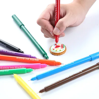 Hot Sale Edible Marker Decoration Food Grade Colorful Edible Marker Decoration Pen