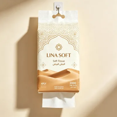 Hanging Facial Tissue Paper Bottom Extraction 2-5 Layers Customized Soft Tissue Skin-Friendly Bulking Bag Facial Tissue