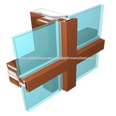 Factory price energy efficient aluminum frame curtainwall wall